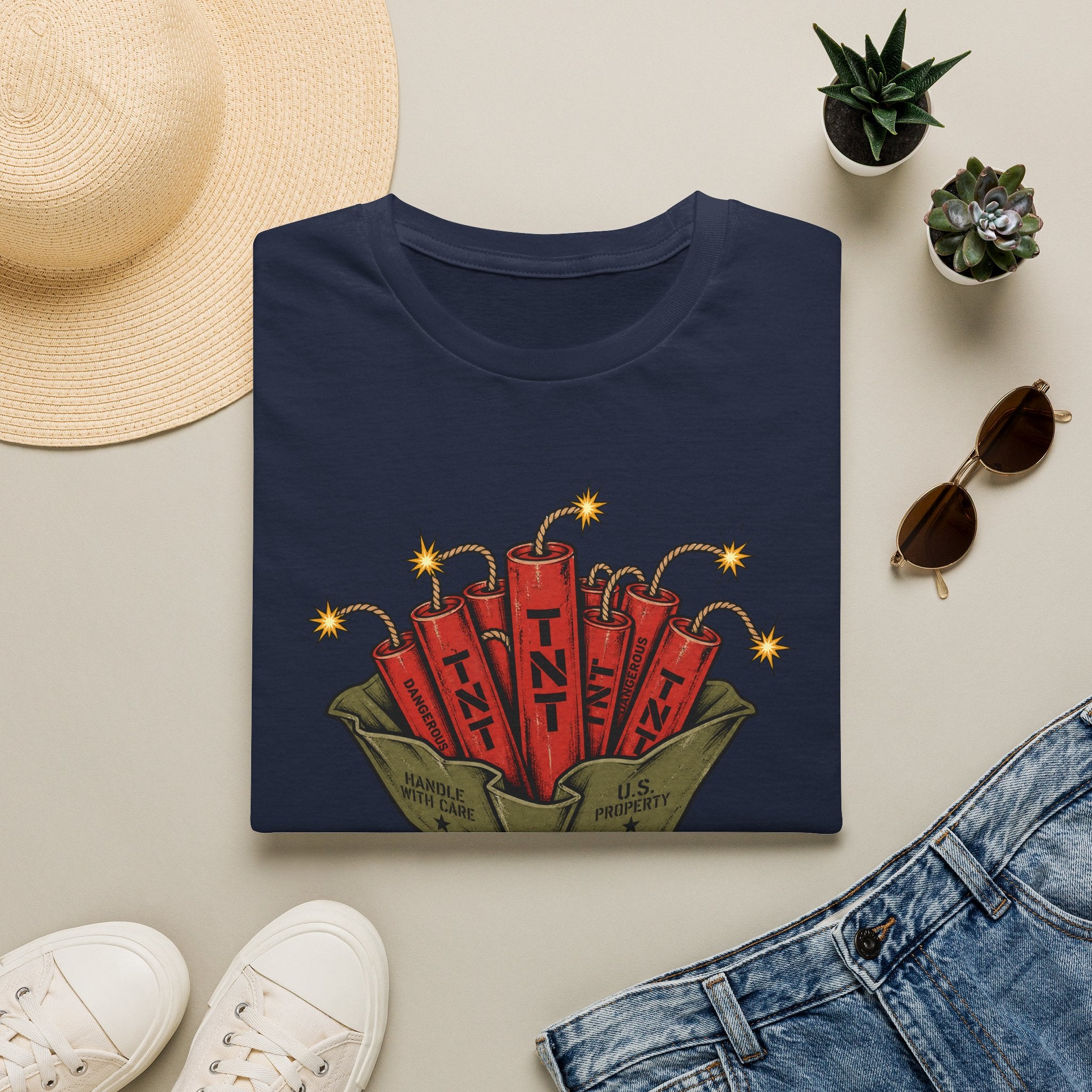 Dynamite Bouquet – Military Humor T-Shirt, Funny TNT Graphic Tee