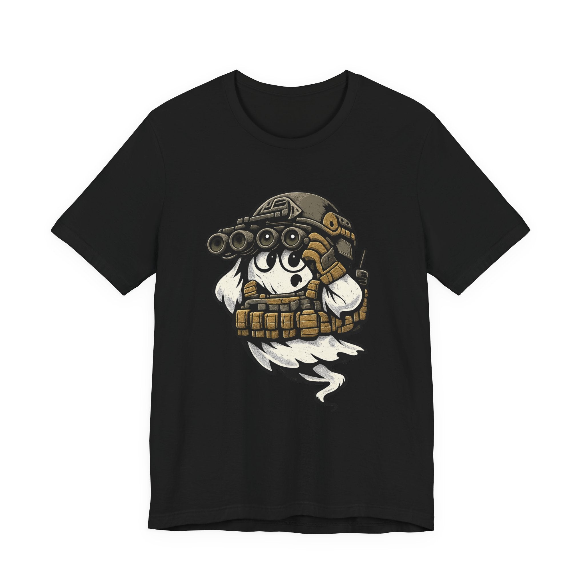 Tactical Ghost – Military Humor Ghost T-Shirt, Funny Halloween Graphic Tee