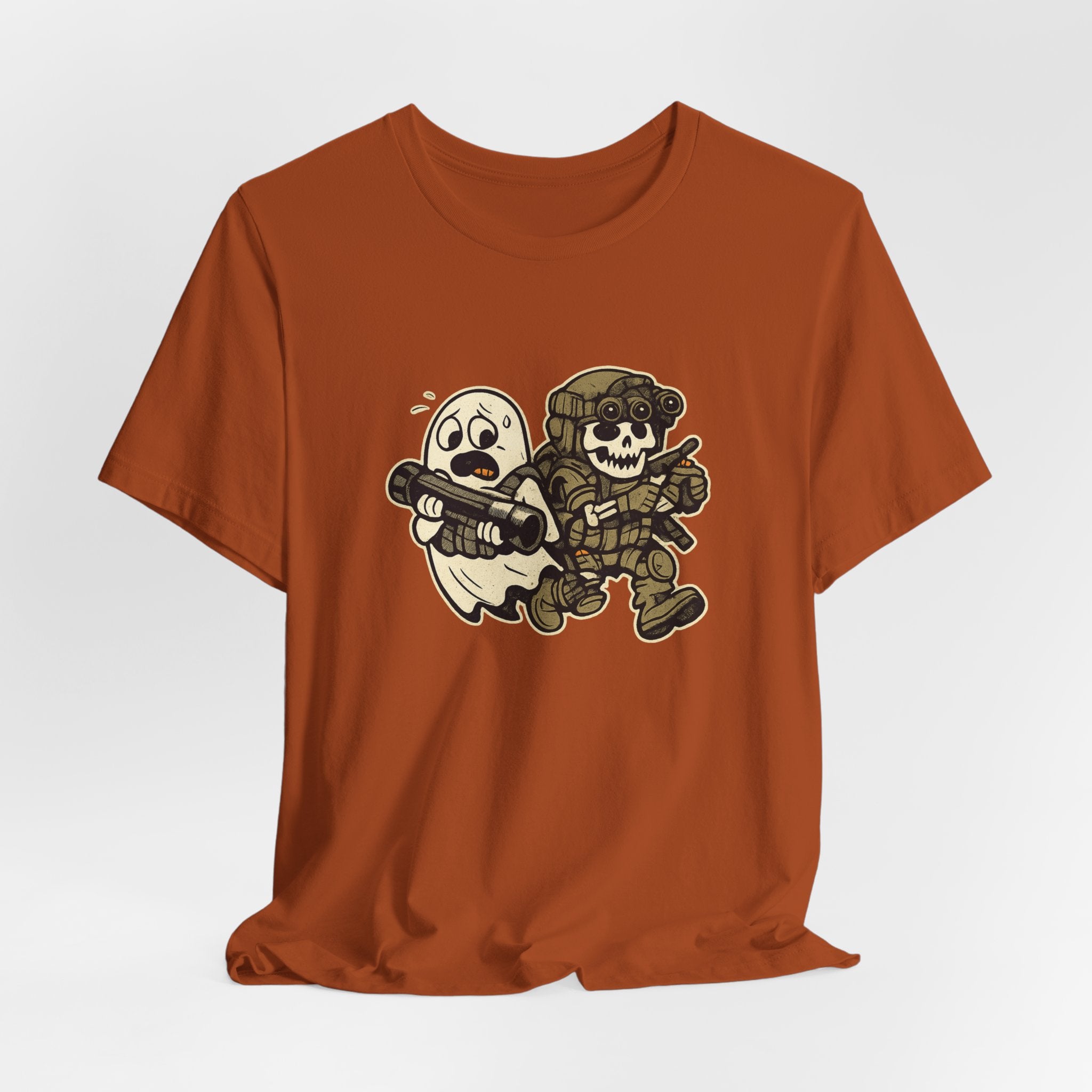 Tactical Ghost Breach Team – Funny Military Halloween Shirt & Veteran Tee