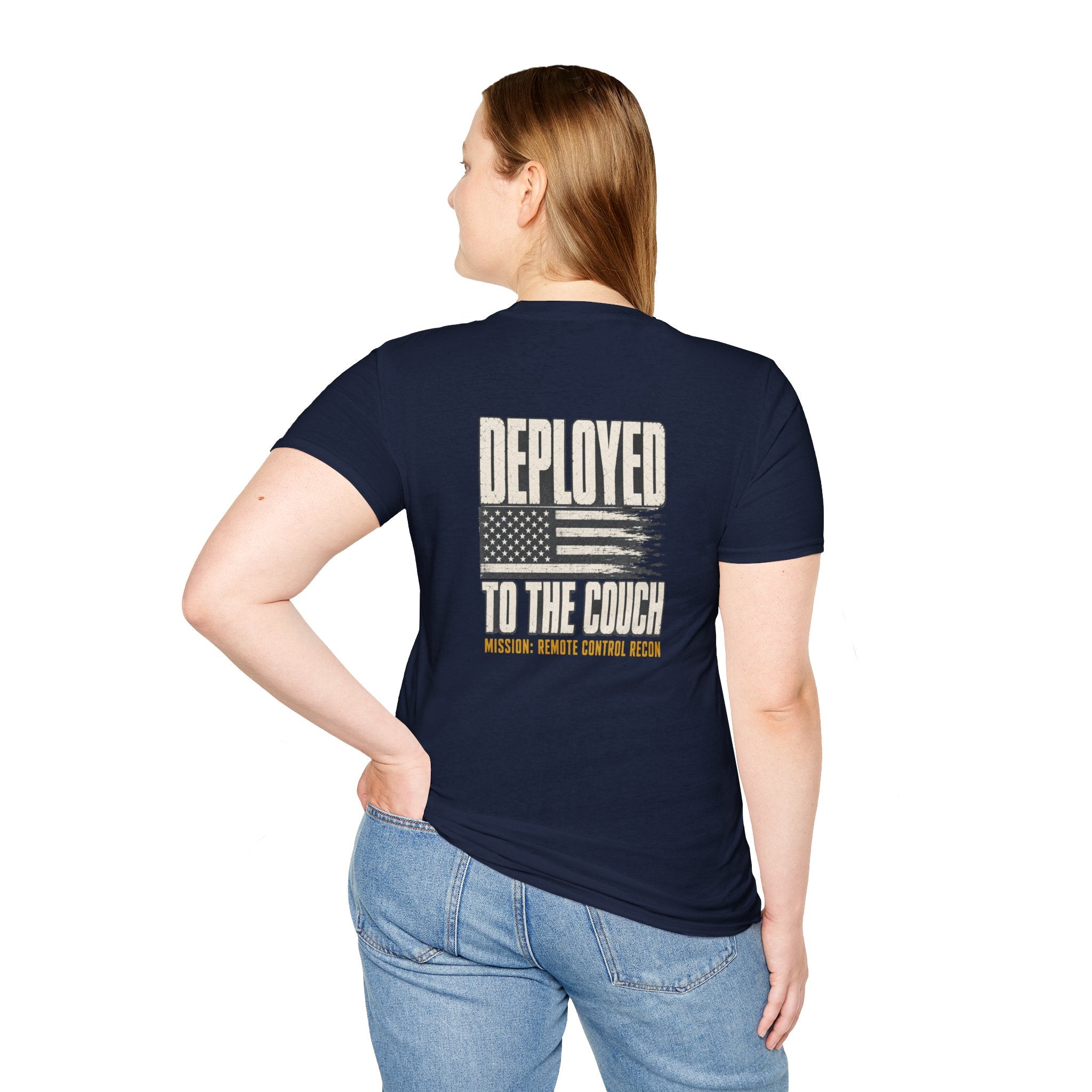 Deployed to the Couch – Funny Veteran & Military Humor Shirt