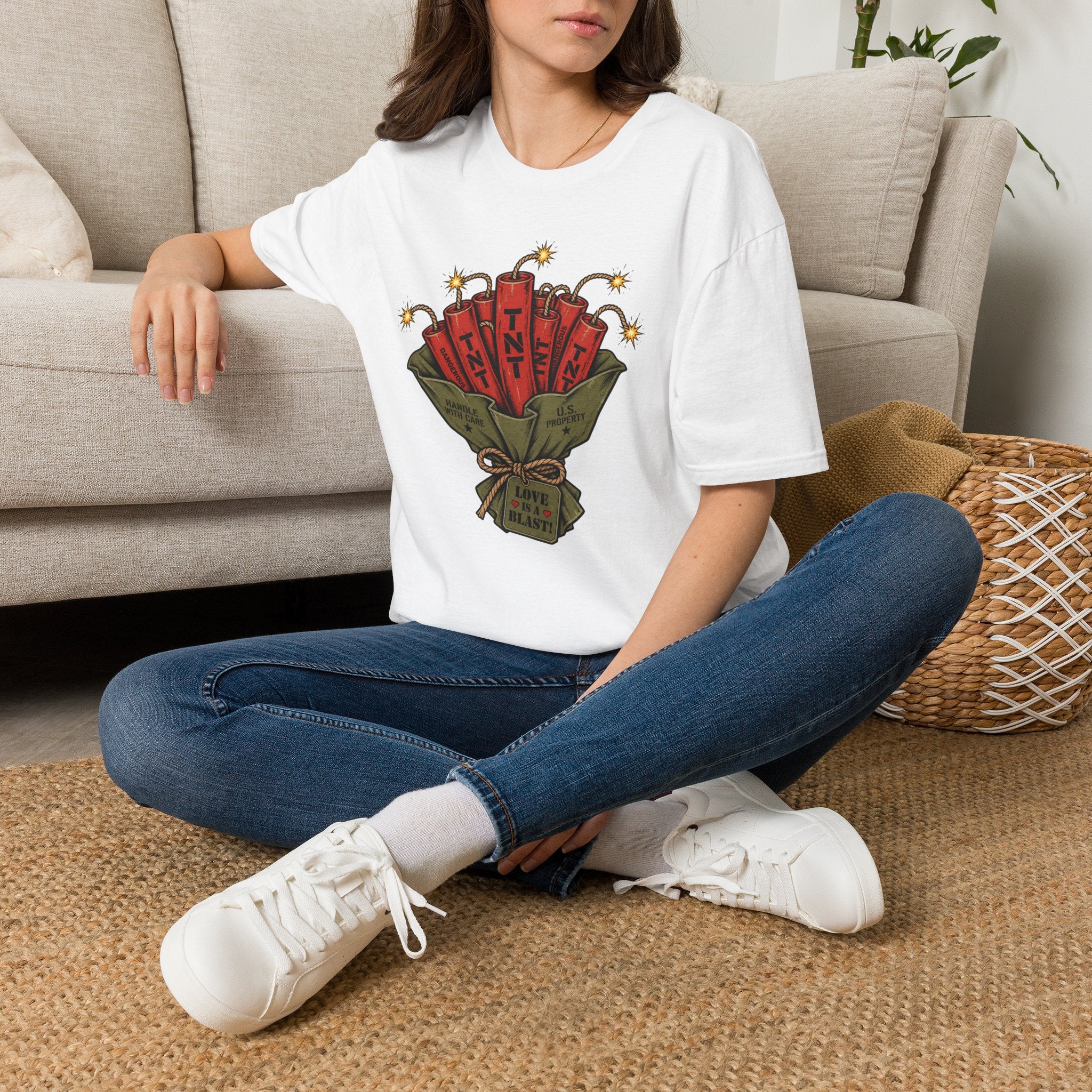 Dynamite Bouquet – Military Humor T-Shirt, Funny TNT Graphic Tee
