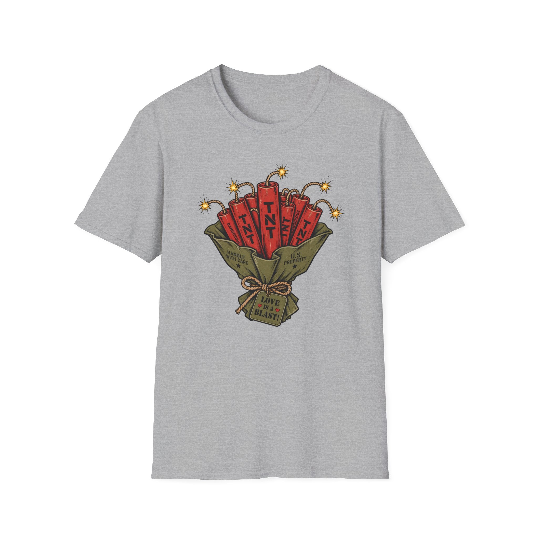 Dynamite Bouquet – Military Humor T-Shirt, Funny TNT Graphic Tee