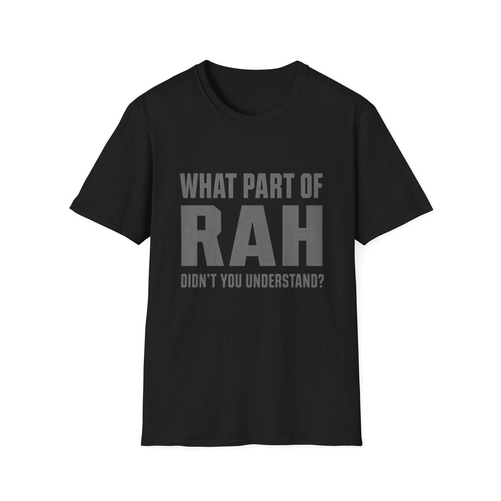 RAH Military T-Shirt – Funny Veteran Humor Tee | Bold Graphic Shirt for Veterans