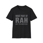 RAH Military T-Shirt – Funny Veteran Humor Tee | Bold Graphic Shirt for Veterans