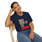 Only Here to Eat Crayons – Funny Veteran & Military Humor Graphic T-Shirt