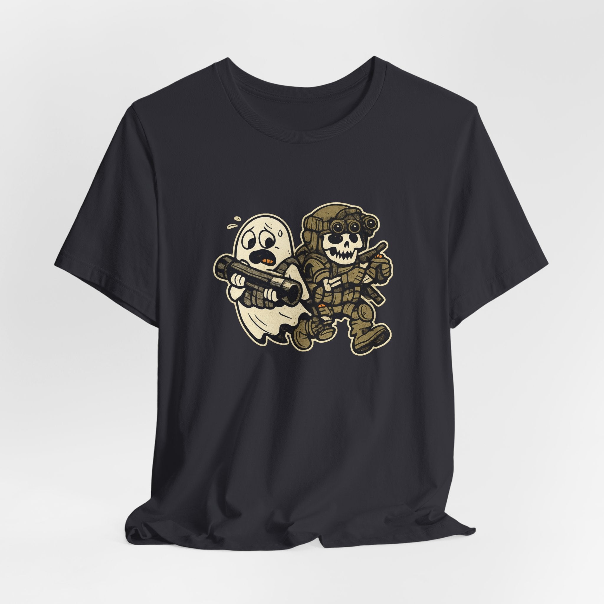 Tactical Ghost Breach Team – Funny Military Halloween Shirt & Veteran Tee