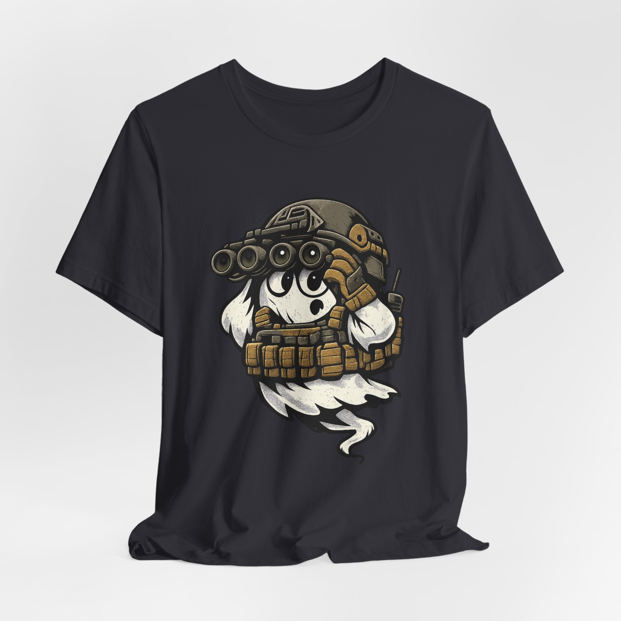 Tactical Ghost – Military Humor Ghost T-Shirt, Funny Halloween Graphic Tee