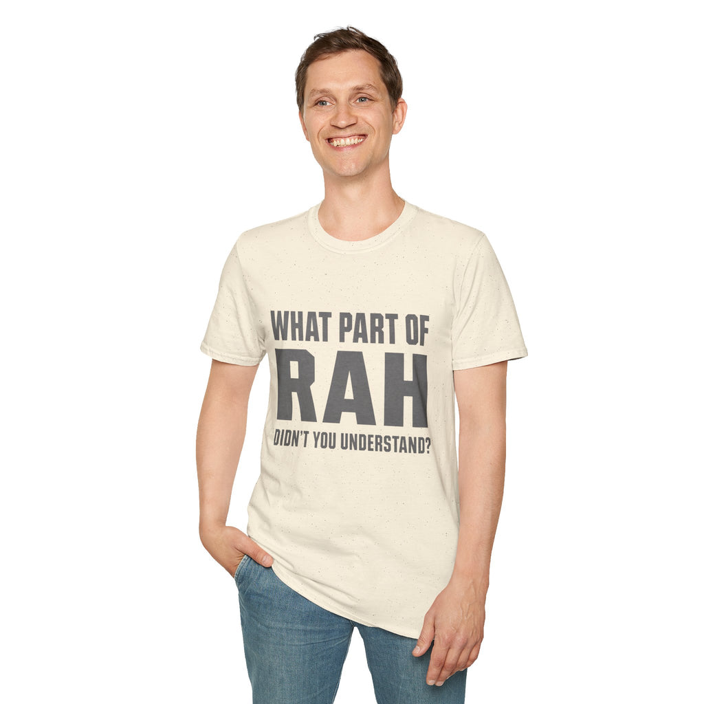 RAH Military T-Shirt – Funny Veteran Humor Tee | Bold Graphic Shirt for Veterans