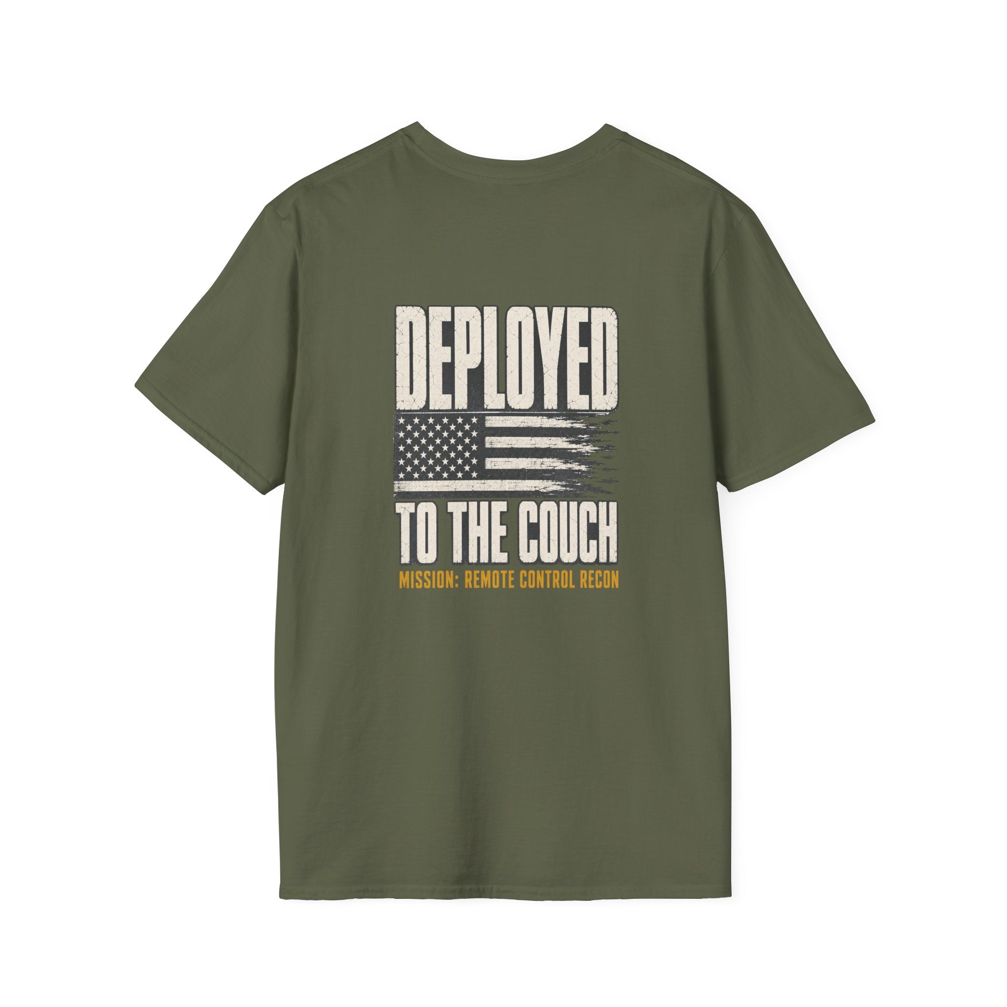 Deployed to the Couch – Funny Veteran & Military Humor Shirt