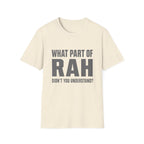 RAH Military T-Shirt – Funny Veteran Humor Tee | Bold Graphic Shirt for Veterans