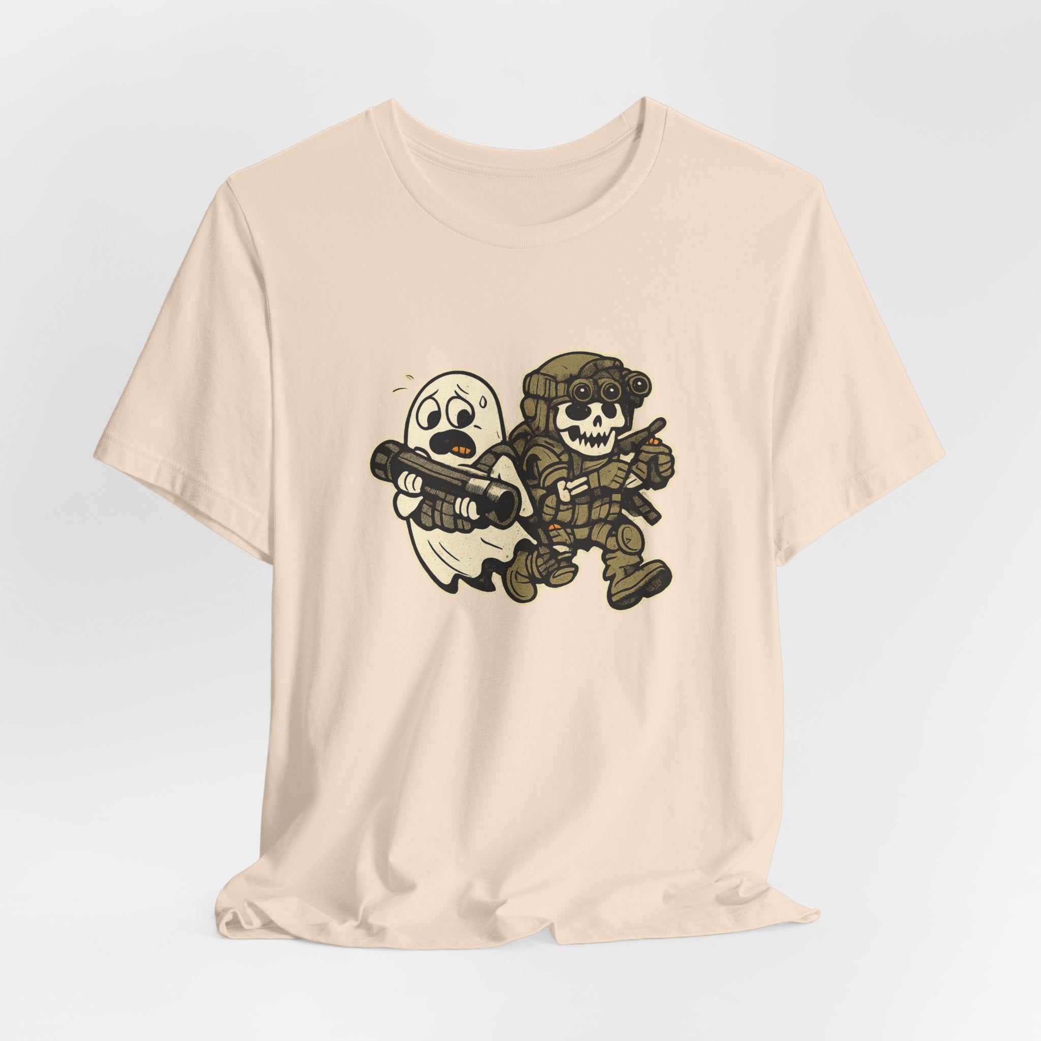 Tactical Ghost Breach Team – Funny Military Halloween Shirt & Veteran Tee