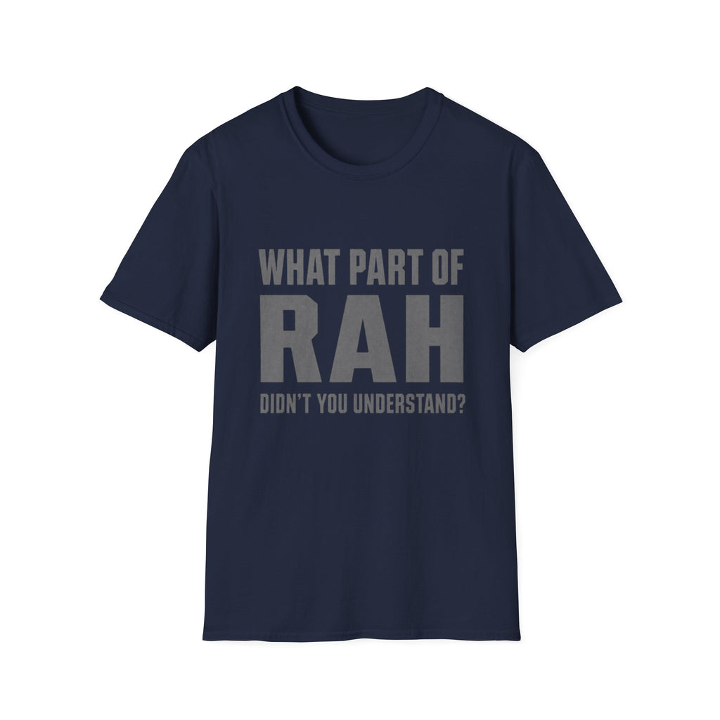 RAH Military T-Shirt – Funny Veteran Humor Tee | Bold Graphic Shirt for Veterans