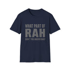 RAH Military T-Shirt – Funny Veteran Humor Tee | Bold Graphic Shirt for Veterans