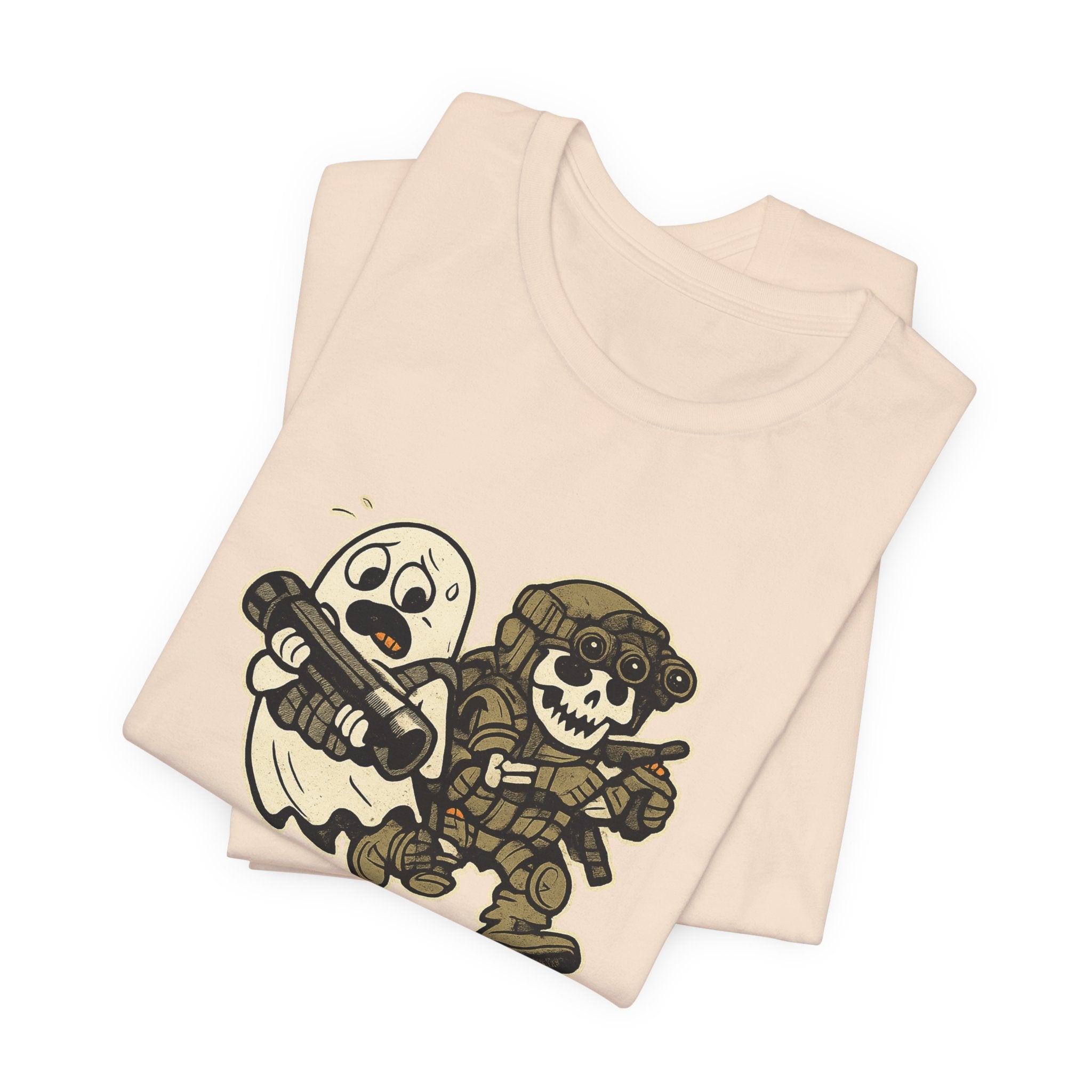 Tactical Ghost Breach Team – Funny Military Halloween Shirt & Veteran Tee