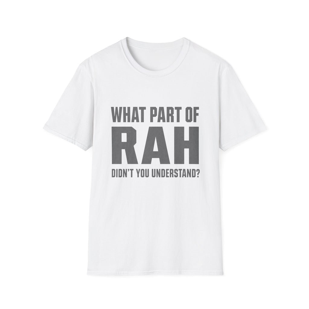 RAH Military T-Shirt – Funny Veteran Humor Tee | Bold Graphic Shirt for Veterans