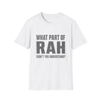 RAH Military T-Shirt – Funny Veteran Humor Tee | Bold Graphic Shirt for Veterans