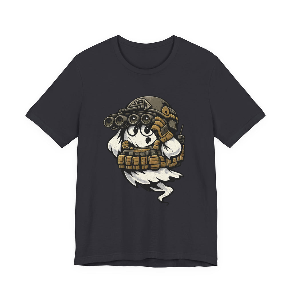 Tactical Ghost – Military Humor Ghost T-Shirt, Funny Halloween Graphic Tee