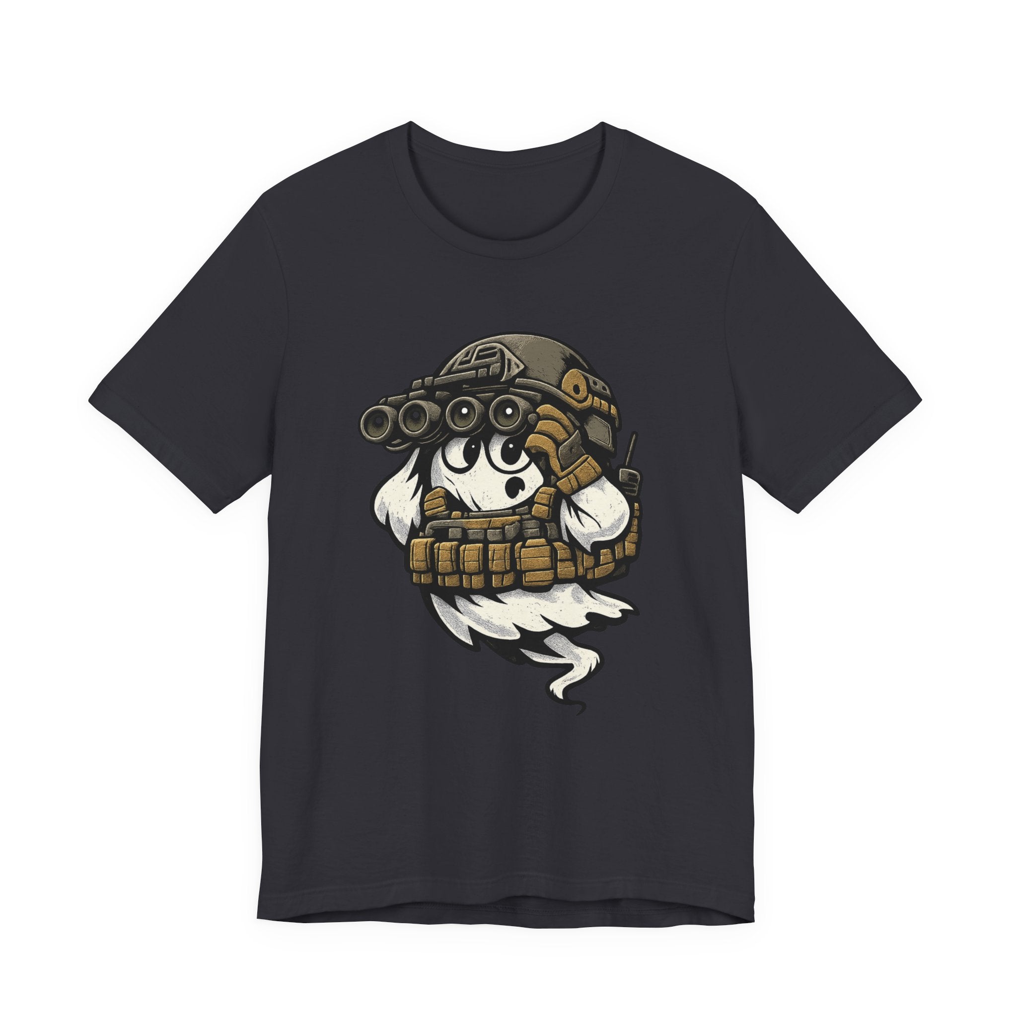 Tactical Ghost – Military Humor Ghost T-Shirt, Funny Halloween Graphic Tee