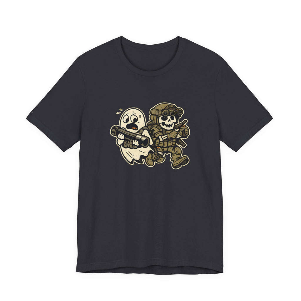 Tactical Ghost Breach Team – Funny Military Halloween Shirt & Veteran Tee