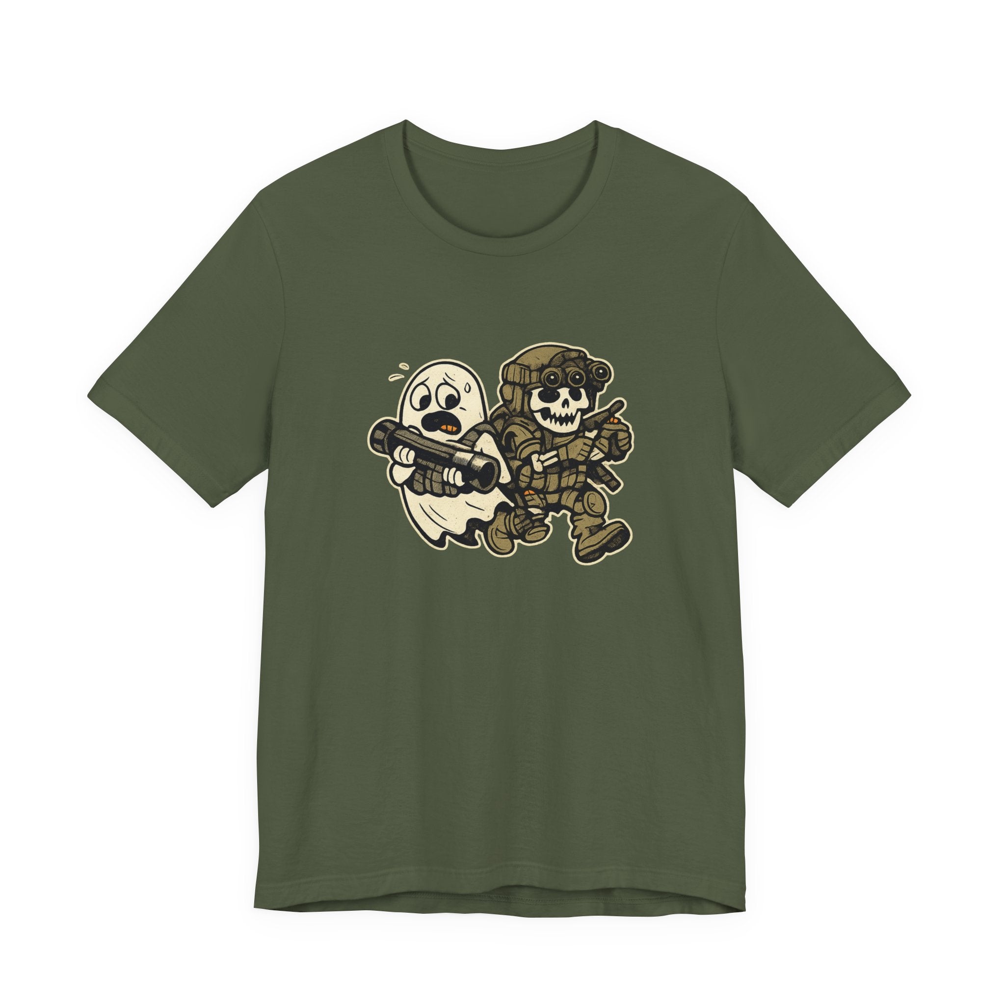 Tactical Ghost Breach Team – Funny Military Halloween Shirt & Veteran Tee