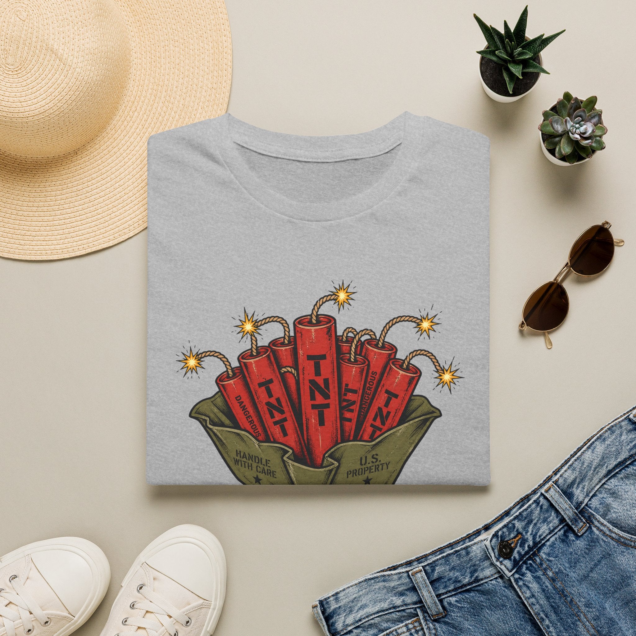 Dynamite Bouquet – Military Humor T-Shirt, Funny TNT Graphic Tee