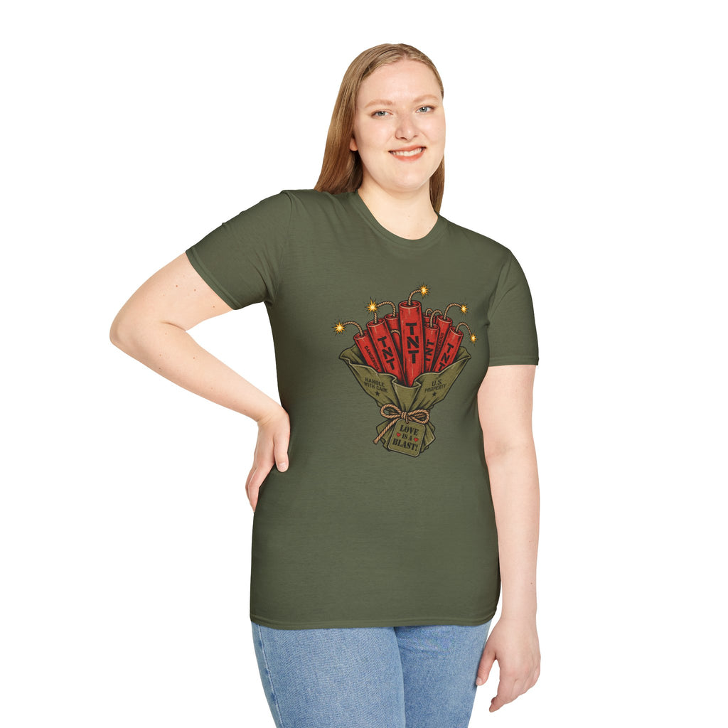 Dynamite Bouquet – Military Humor T-Shirt, Funny TNT Graphic Tee