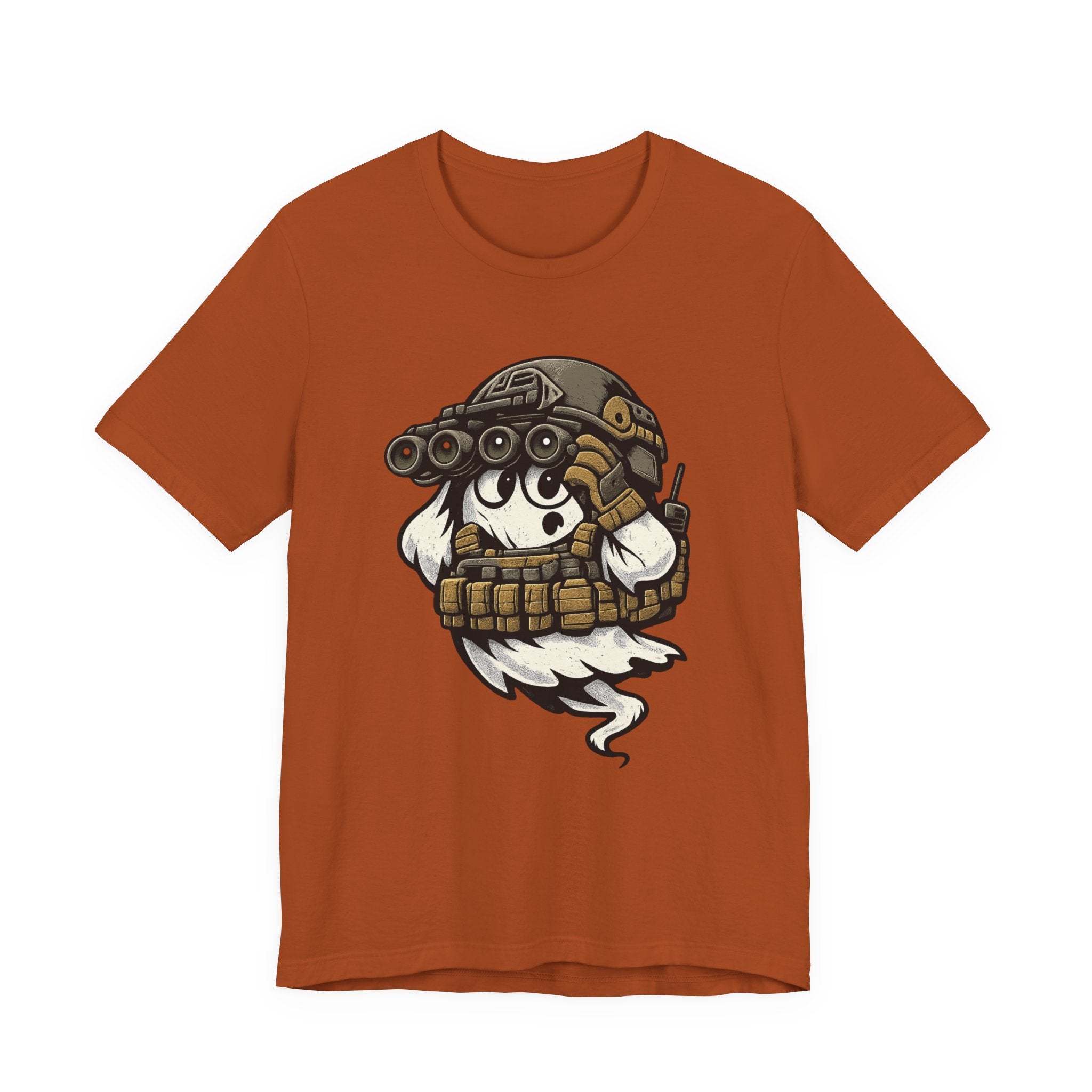 Tactical Ghost – Military Humor Ghost T-Shirt, Funny Halloween Graphic Tee