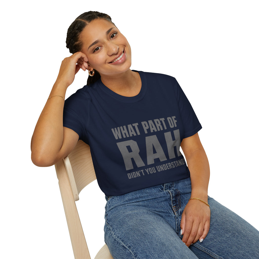 RAH Military T-Shirt – Funny Veteran Humor Tee | Bold Graphic Shirt for Veterans
