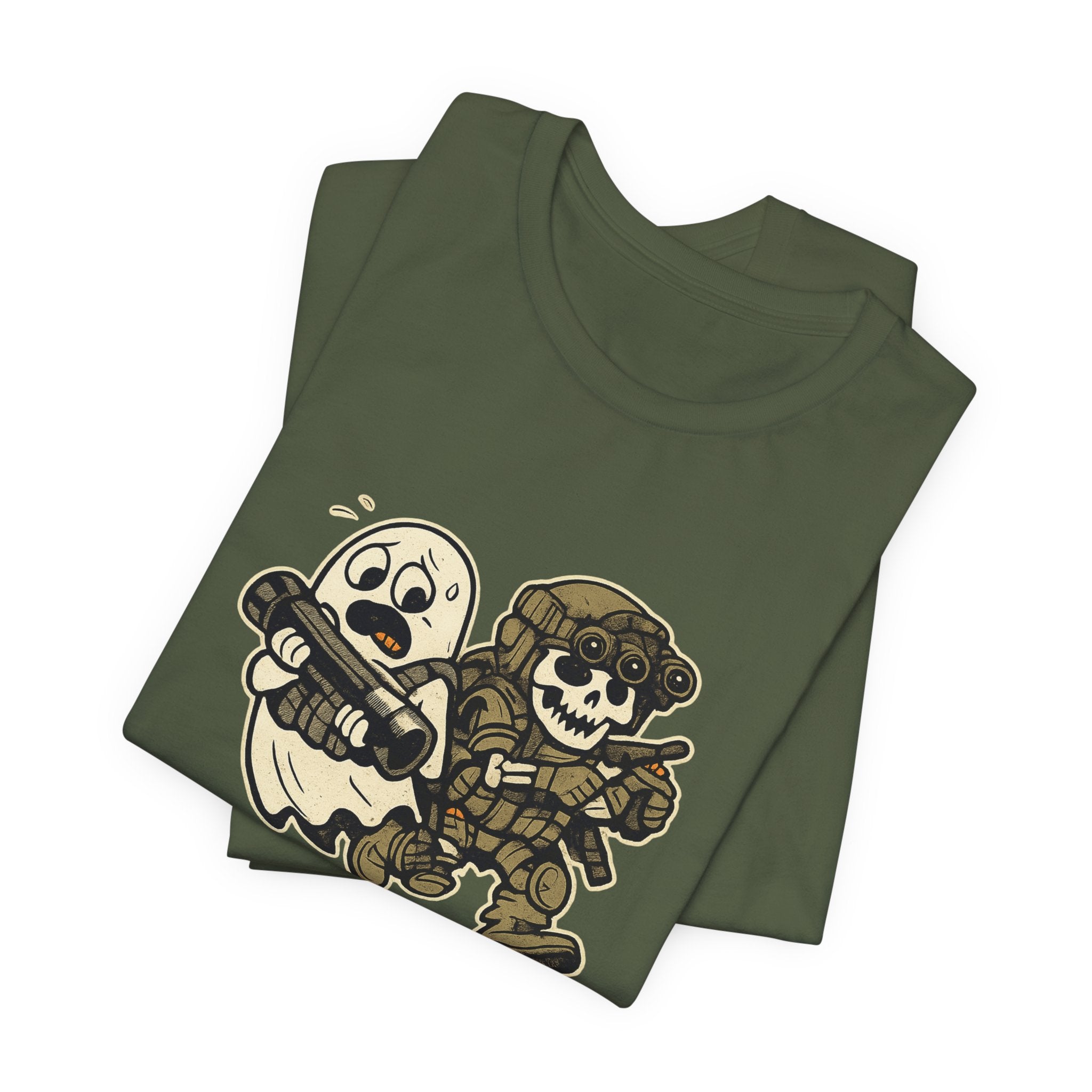 Tactical Ghost Breach Team – Funny Military Halloween Shirt & Veteran Tee