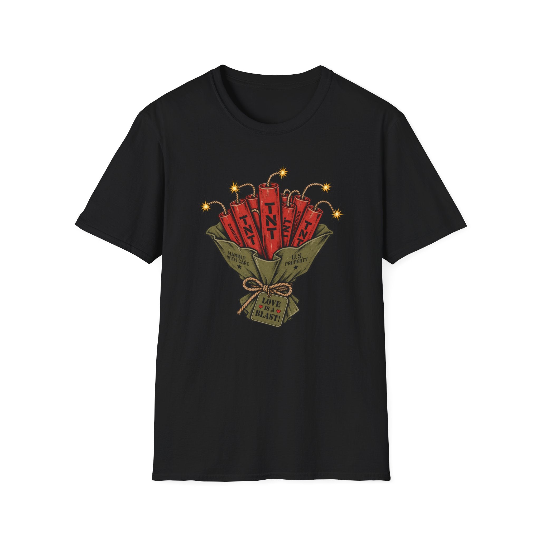 Dynamite Bouquet – Military Humor T-Shirt, Funny TNT Graphic Tee