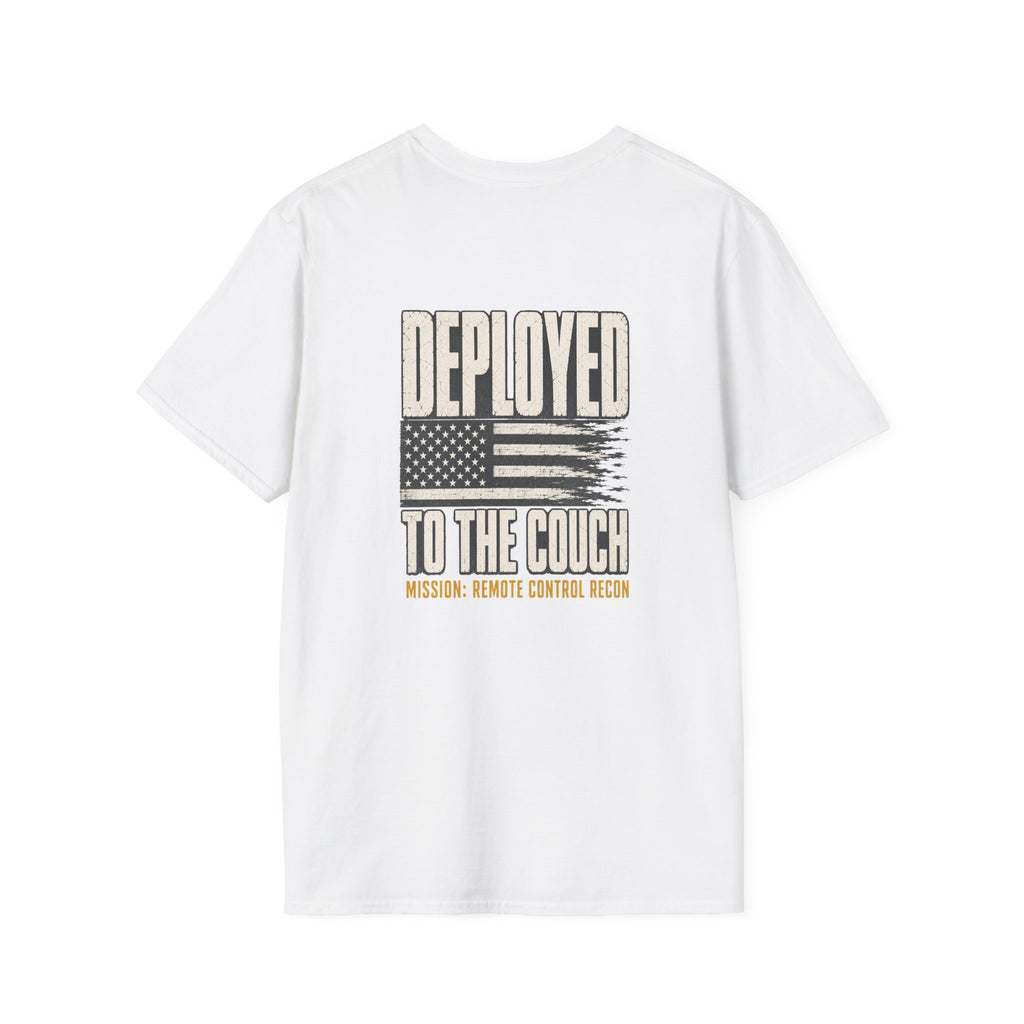 Deployed to the Couch – Funny Veteran & Military Humor Shirt