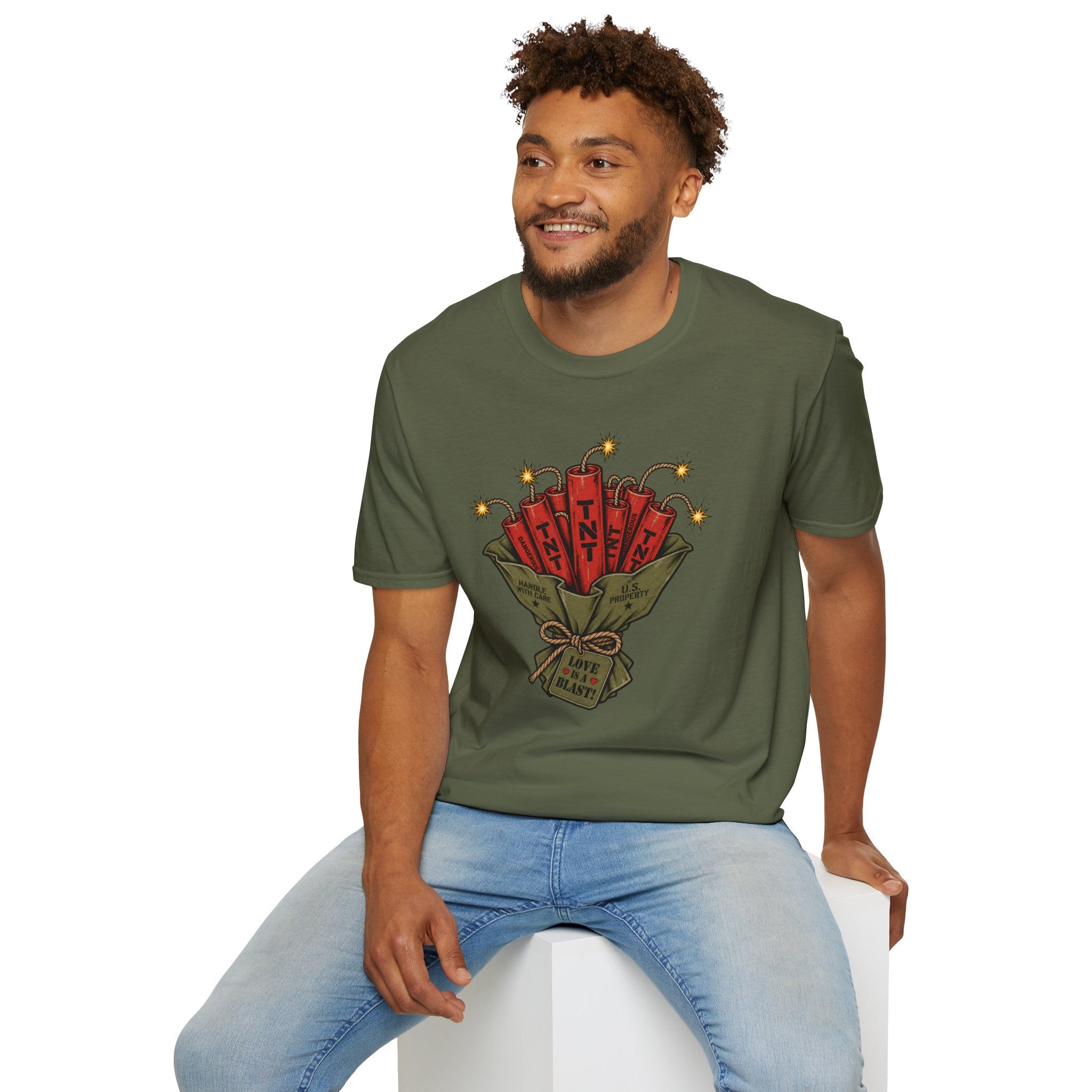 Dynamite Bouquet – Military Humor T-Shirt, Funny TNT Graphic Tee
