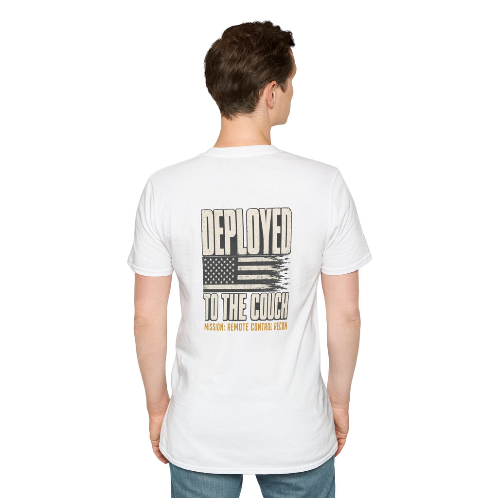 Deployed to the Couch – Funny Veteran & Military Humor Shirt