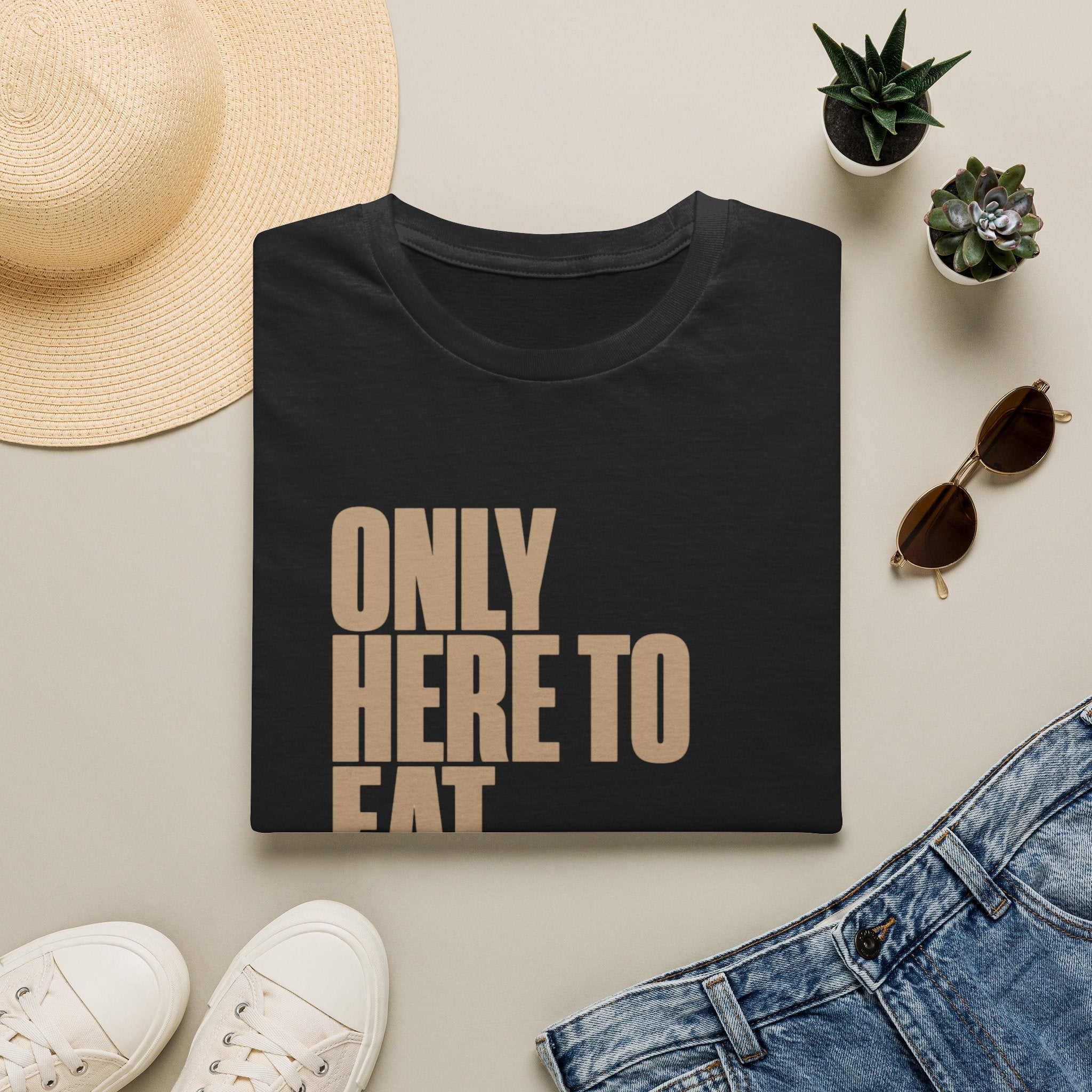 Only Here to Eat Crayons – Funny Veteran & Military Humor Graphic T-Shirt