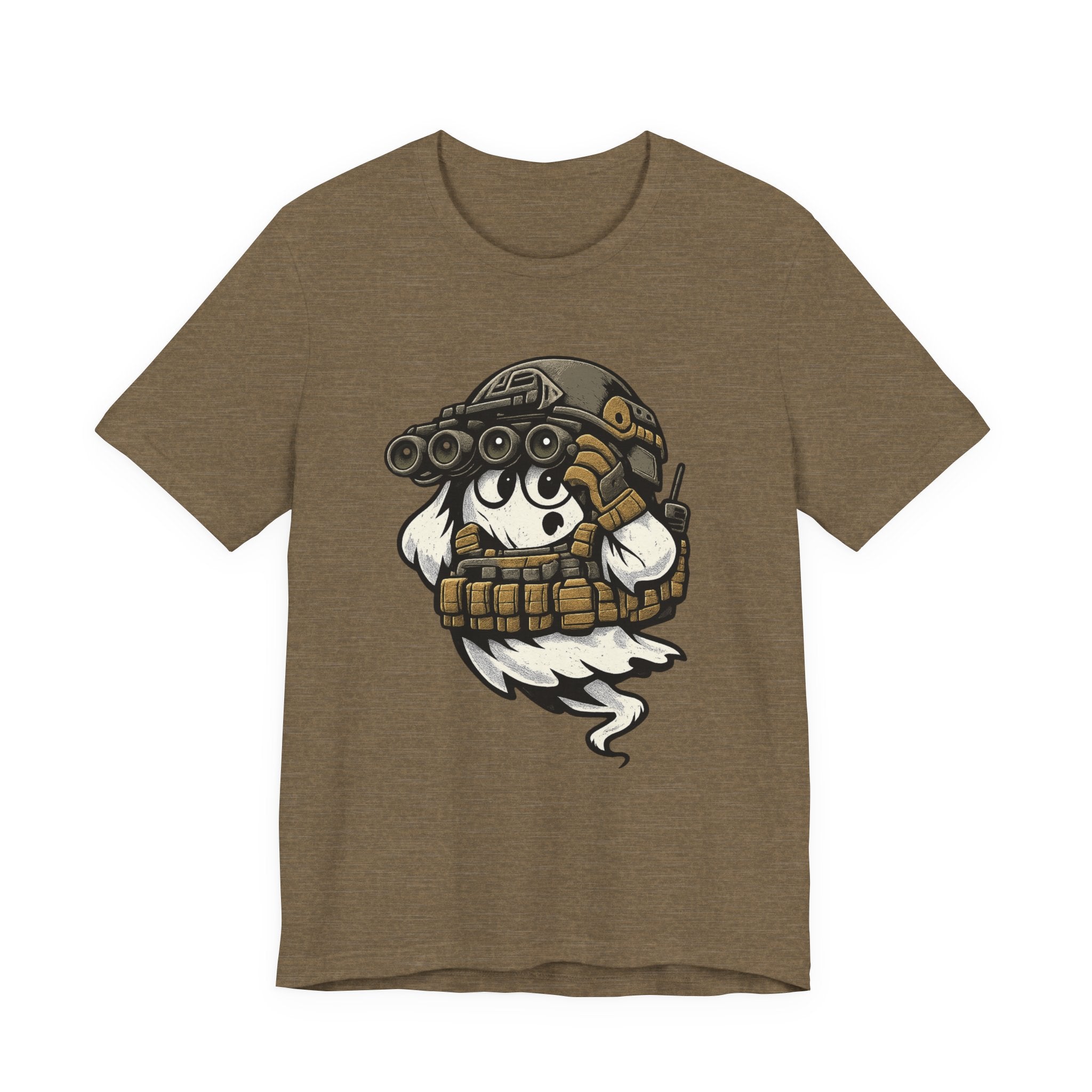 Tactical Ghost – Military Humor Ghost T-Shirt, Funny Halloween Graphic Tee