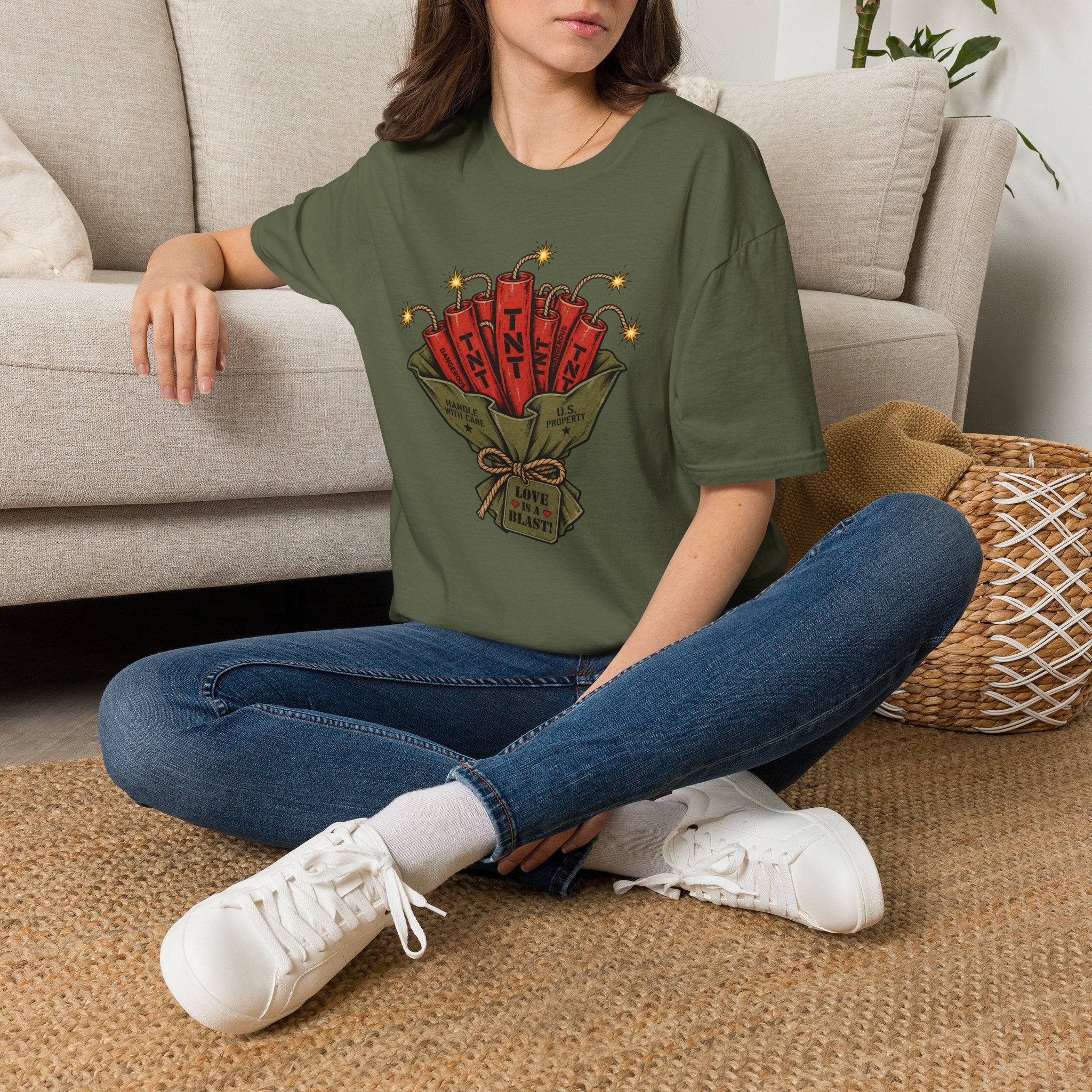 Dynamite Bouquet – Military Humor T-Shirt, Funny TNT Graphic Tee