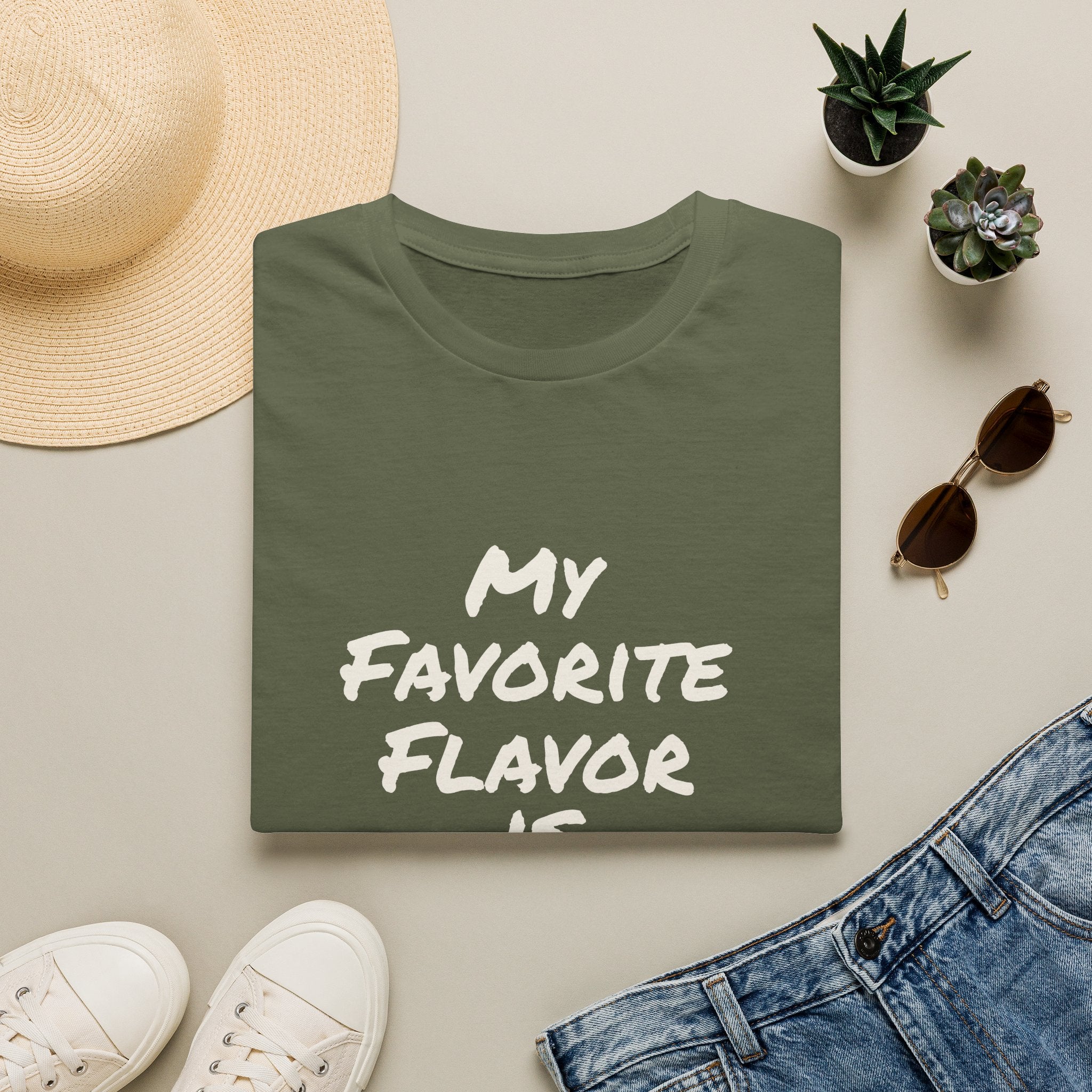 My Favorite Flavor Is [Customizable] – Funny Veteran & Military Humor Shirt