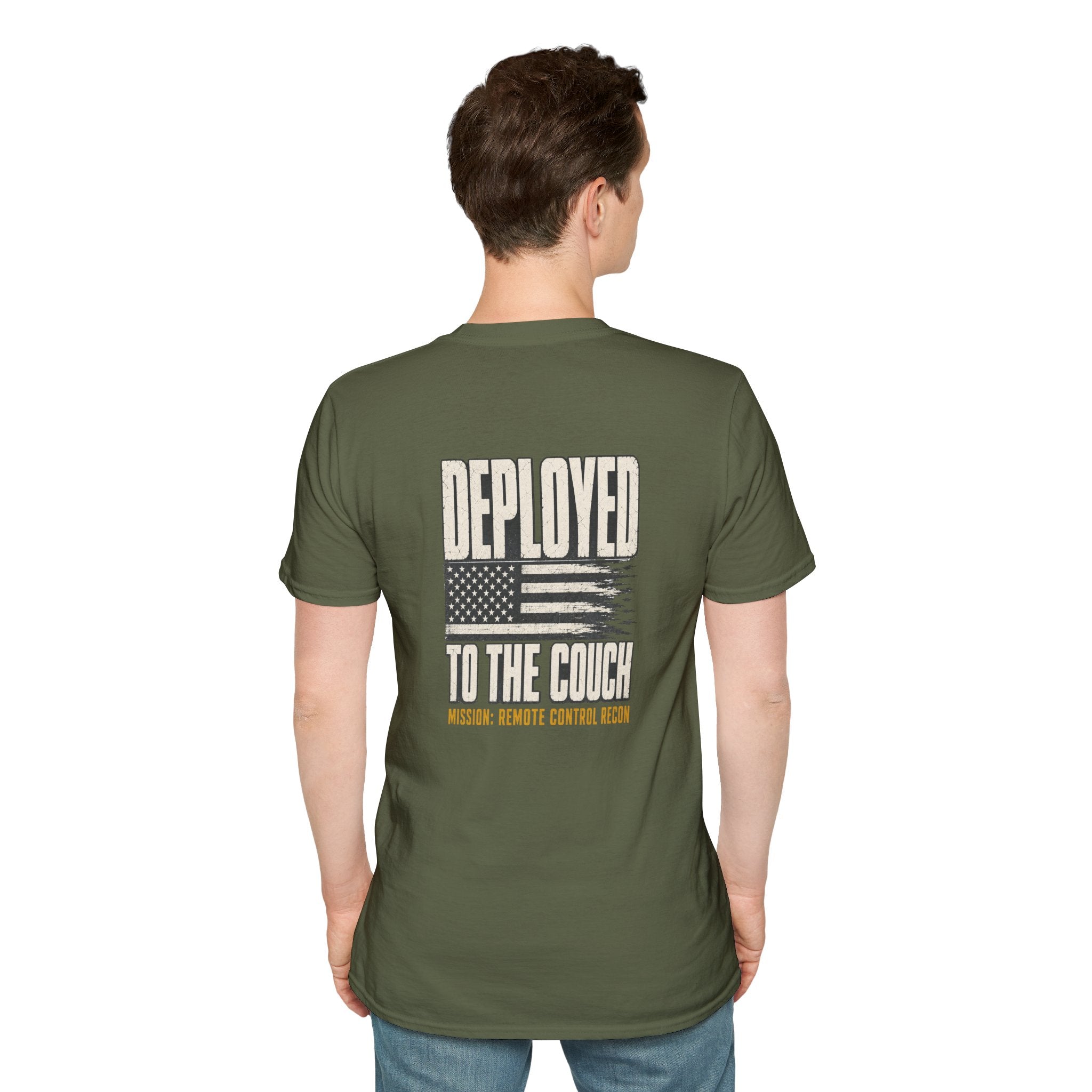Deployed to the Couch – Funny Veteran & Military Humor Shirt