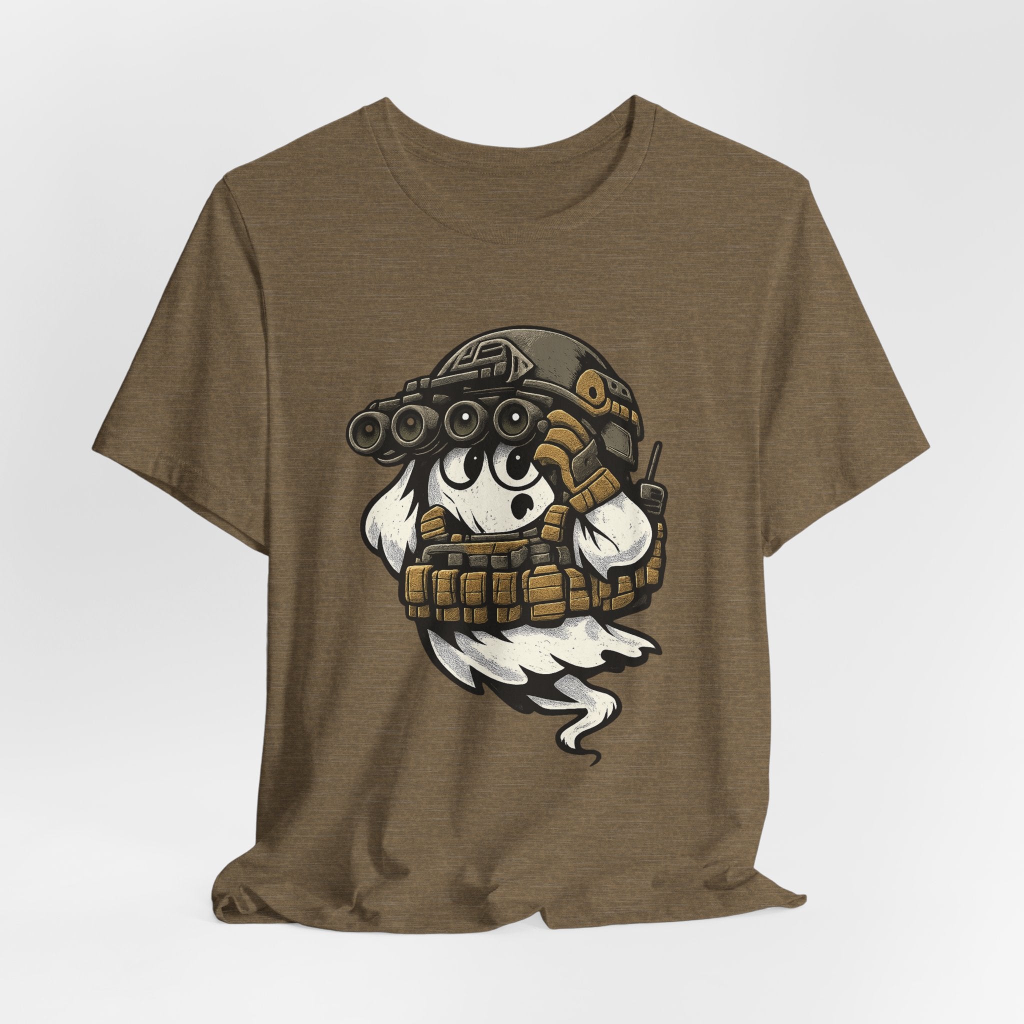 Tactical Ghost – Military Humor Ghost T-Shirt, Funny Halloween Graphic Tee