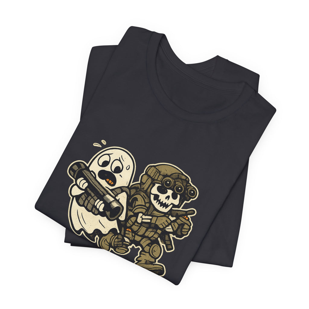Tactical Ghost Breach Team – Funny Military Halloween Shirt & Veteran Tee