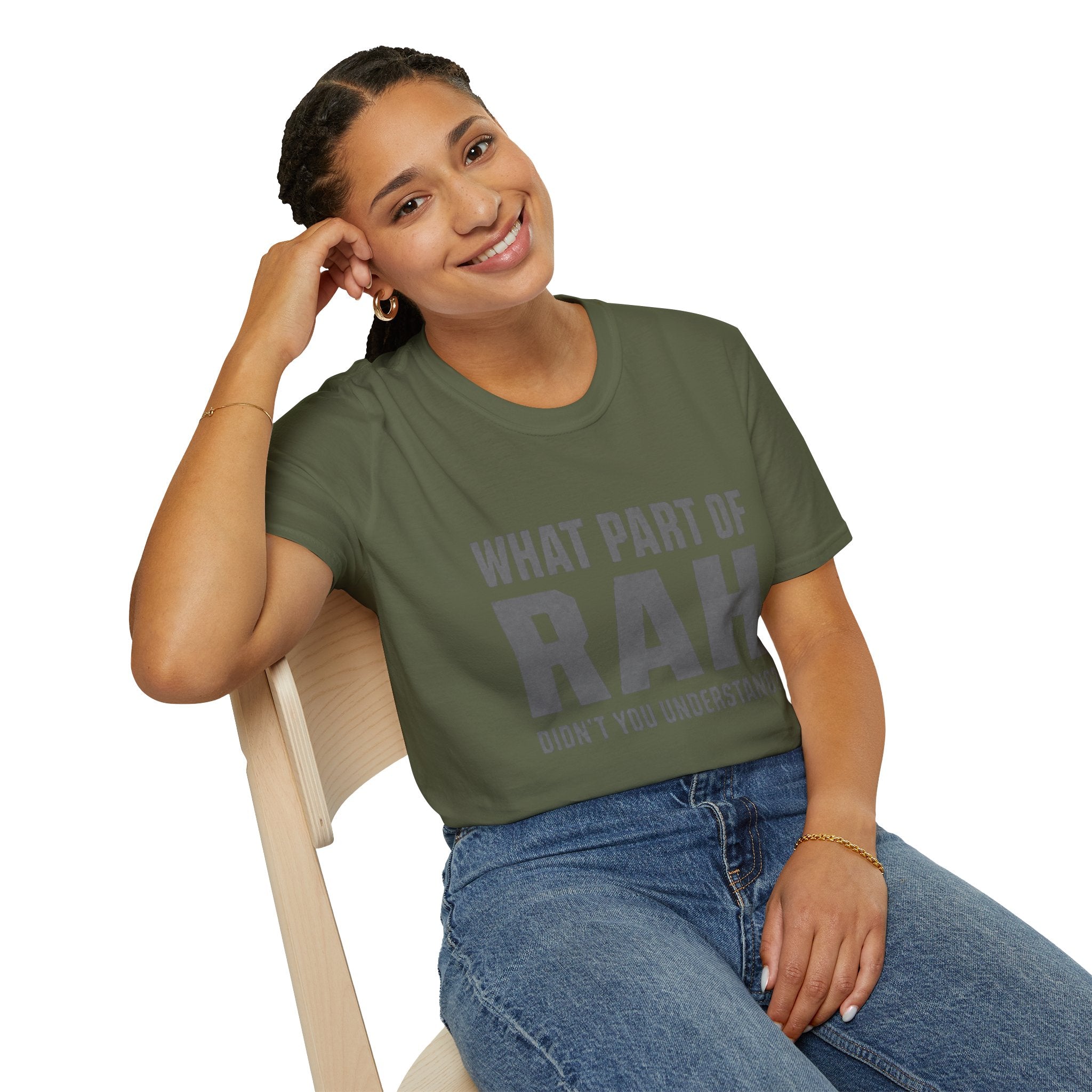 RAH Military T-Shirt – Funny Veteran Humor Tee | Bold Graphic Shirt for Veterans