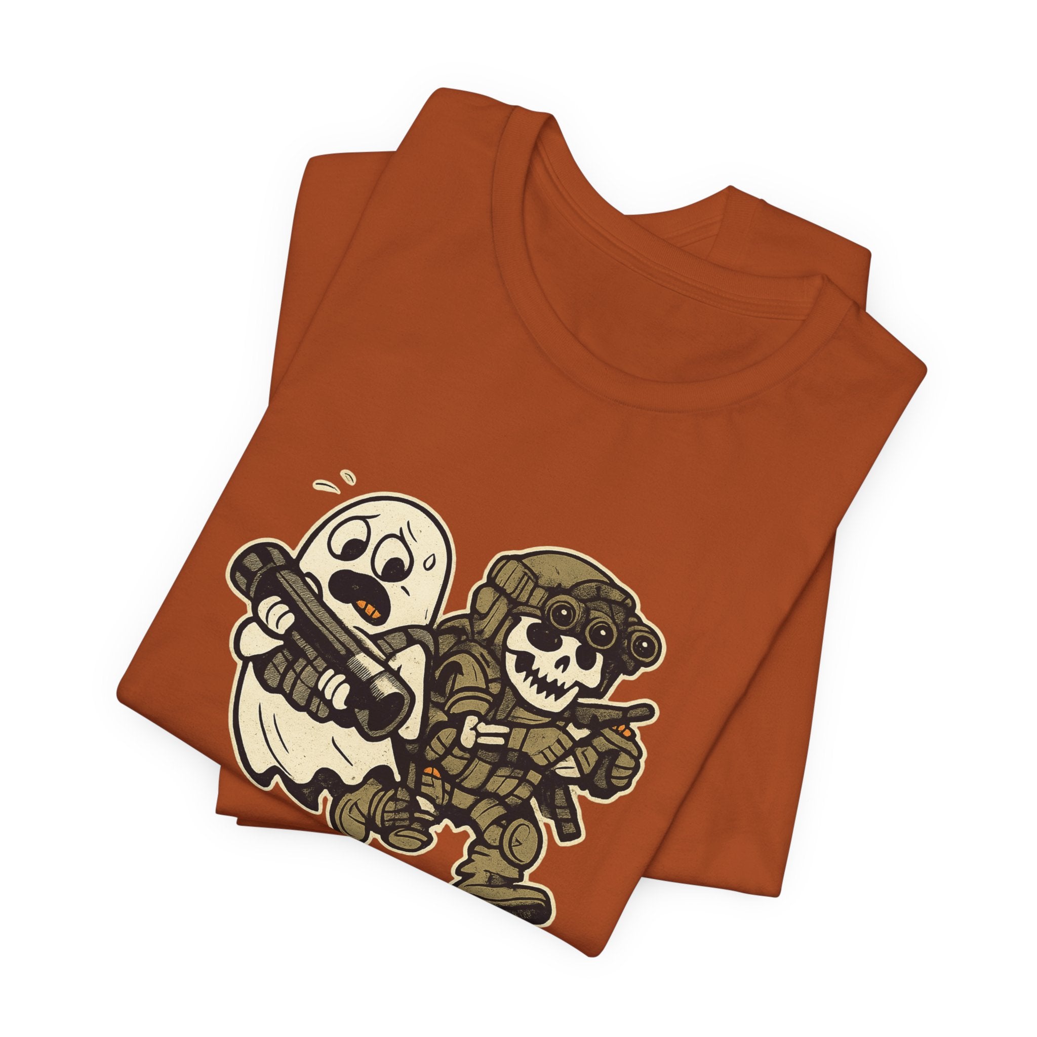 Tactical Ghost Breach Team – Funny Military Halloween Shirt & Veteran Tee