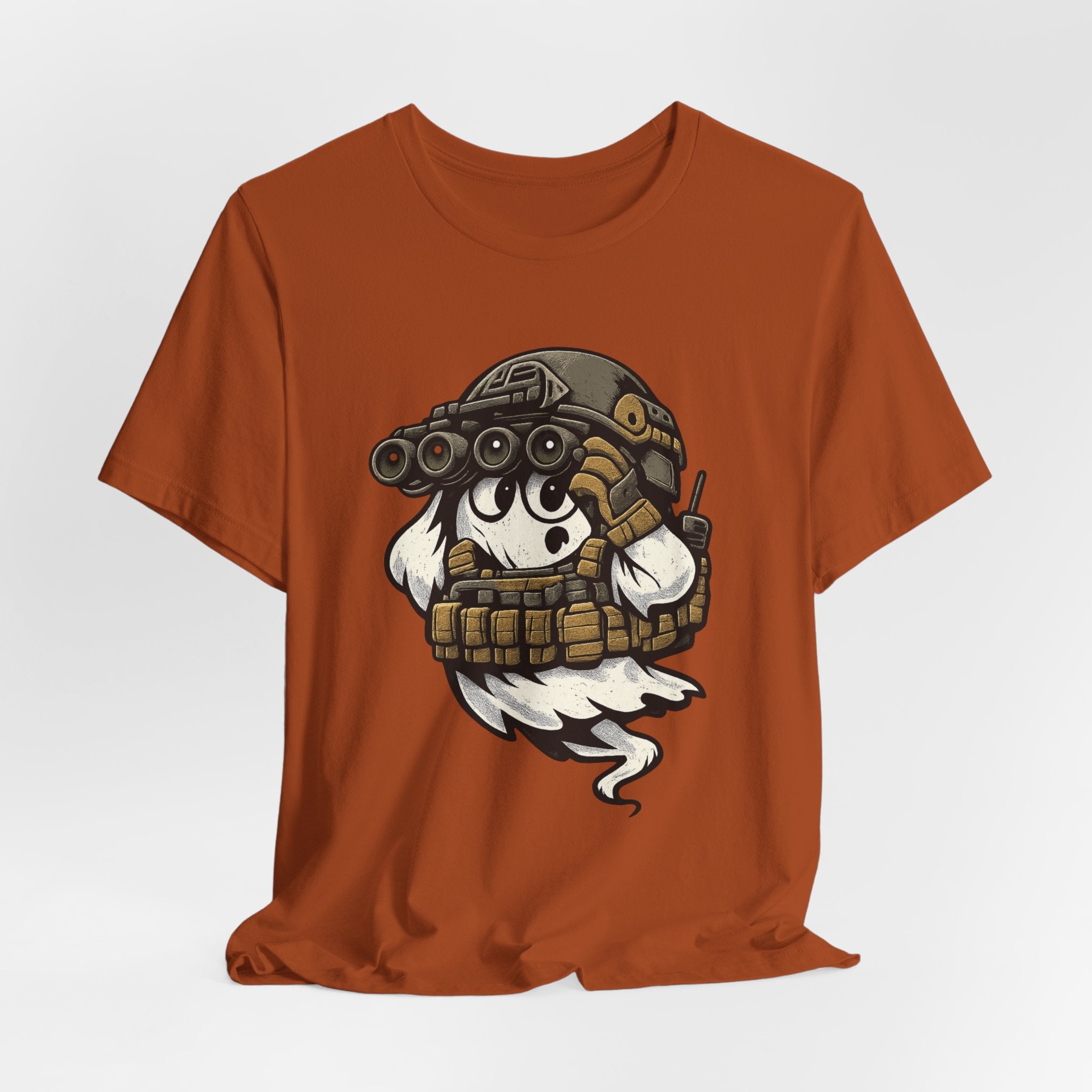 Tactical Ghost – Military Humor Ghost T-Shirt, Funny Halloween Graphic Tee