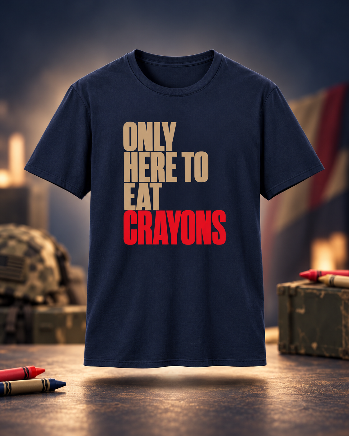 Only Here to Eat Crayons